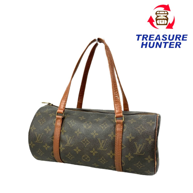 LOUIS VUITTON(ルイ・ヴィトン) モノグラム 旧型 パピヨン30 M51365 モノグラムレザー ブラウン ポーチ欠品 レディース バッグ 【102050527005】