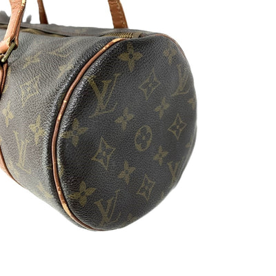 LOUIS VUITTON(ルイ・ヴィトン) モノグラム 旧型 パピヨン30 M51365 モノグラムレザー ブラウン ポーチ欠品 レディース バッグ 【102050527005】