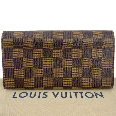 LOUIS VUITTON ダミエ ポルトフォイユ・サラ N63209 フラップ長財布 ルイヴィトン 【102051867007】