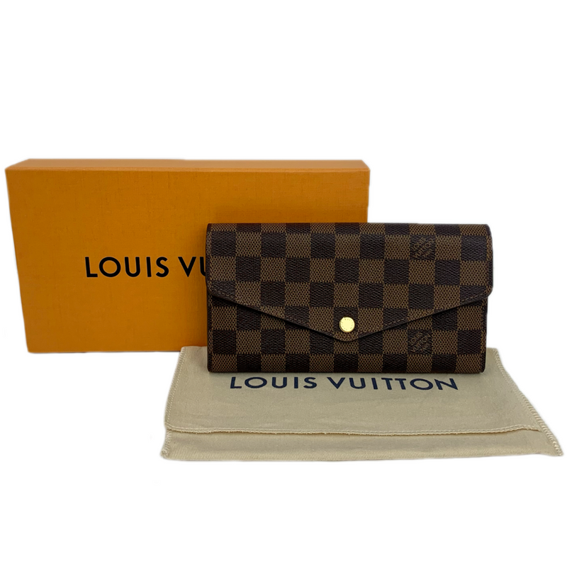 LOUIS VUITTON ダミエ ポルトフォイユ・サラ N63209 フラップ長財布 ルイヴィトン 【102051867007】