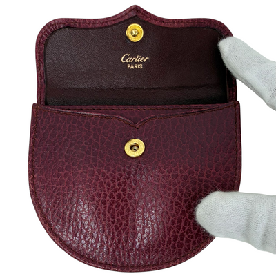 Cartier マストライン コインケース L3000018 ボルドー カルティエ 【102051920007】