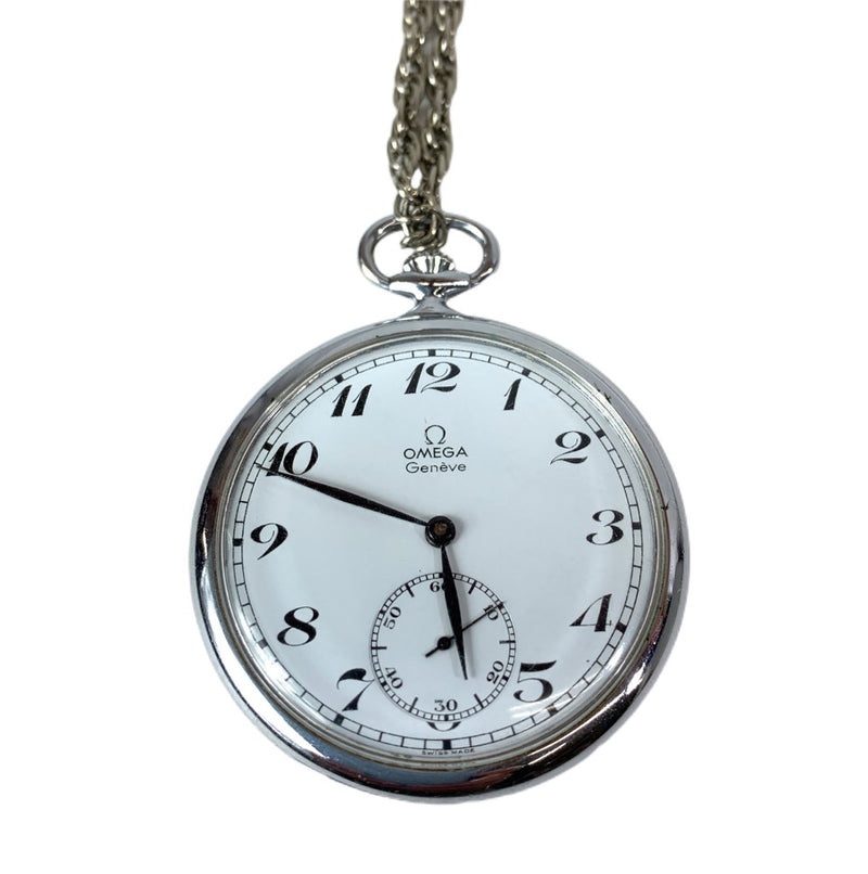 OMEGA オメガ 懐中時計 ジュネーブ 121.1740 ホワイト文字盤 手巻き式 時計 【102052010003】