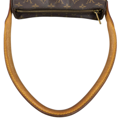LOUIS VUITTON モノグラム ルーピングMM M51146 ブラウン ショルダーバッグ ルイヴィトン 【102052523006】