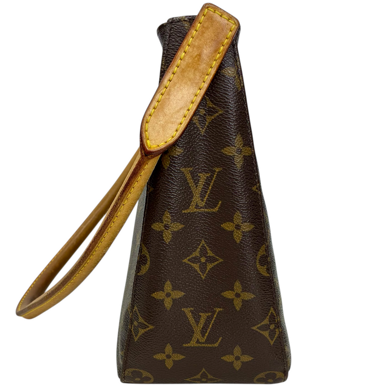 LOUIS VUITTON モノグラム ルーピングMM M51146 ブラウン ショルダーバッグ ルイヴィトン 【102052523006】