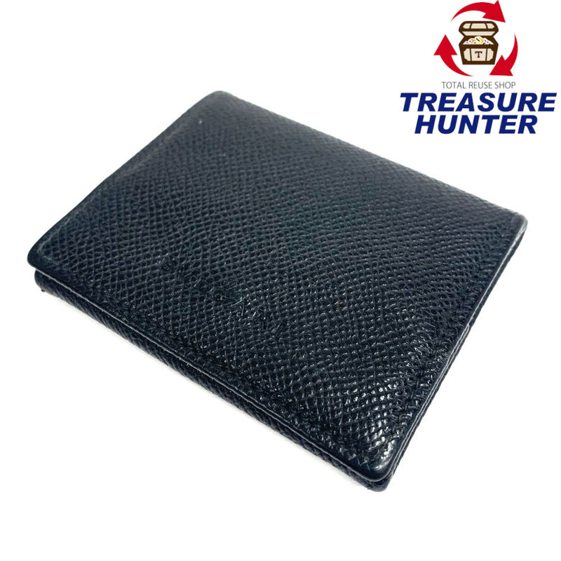 BVLGARI(ブルガリ) クラシコ コインケース レザー ブラック ボックス型 【102052601001】