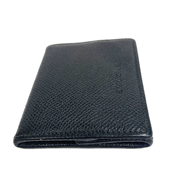 BVLGARI(ブルガリ) クラシコ コインケース レザー ブラック ボックス型 【102052601001】