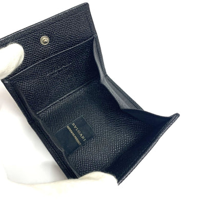 BVLGARI(ブルガリ) クラシコ コインケース レザー ブラック ボックス型 【102052601001】