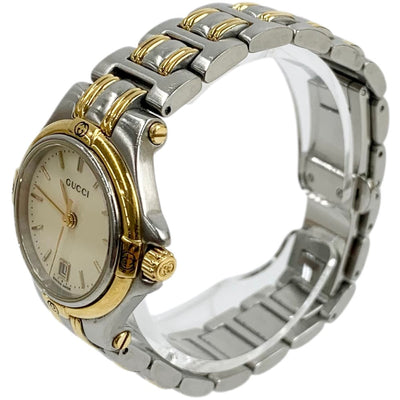 GUCCI クォーツ腕時計 9040L ゴールド×シルバー 腕周りサイズ16cm グッチ 【102052613007】
