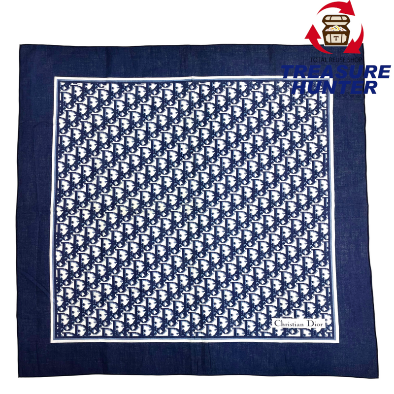 Christian Dior トロッター 小判コットンスカーフ サイズ約65×65cm クリスチャンディオール 【102052621007】