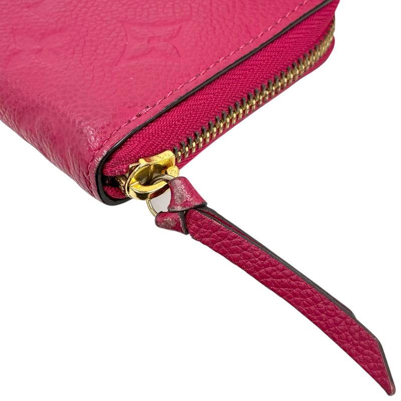 LOUIS VUITTON アンプラント ポルトフォイユ・クレマンス M62535 ピンク ラウンドファスナー長財布 ルイヴィトン 【102052860006】