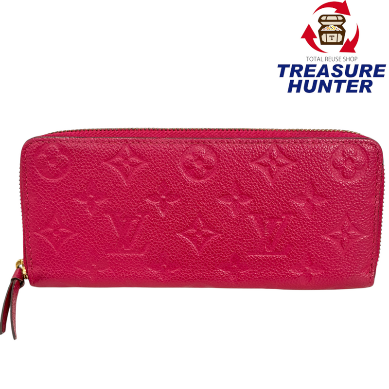 LOUIS VUITTON アンプラント ポルトフォイユ・クレマンス M62535 ピンク ラウンドファスナー長財布 ルイヴィトン 【102052860006】