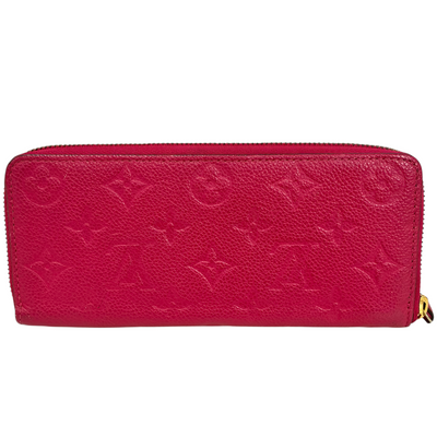 LOUIS VUITTON アンプラント ポルトフォイユ・クレマンス M62535 ピンク ラウンドファスナー長財布 ルイヴィトン 【102052860006】