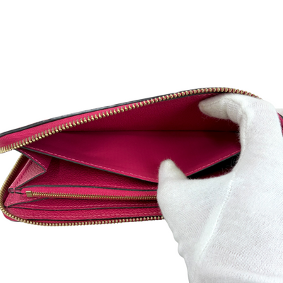 LOUIS VUITTON アンプラント ポルトフォイユ・クレマンス M62535 ピンク ラウンドファスナー長財布 ルイヴィトン 【102052860006】