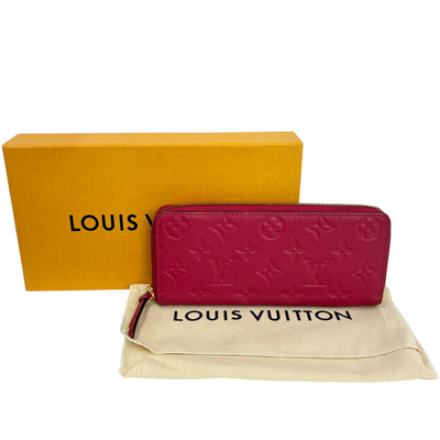 LOUIS VUITTON アンプラント ポルトフォイユ・クレマンス M62535 ピンク ラウンドファスナー長財布 ルイヴィトン 【102052860006】