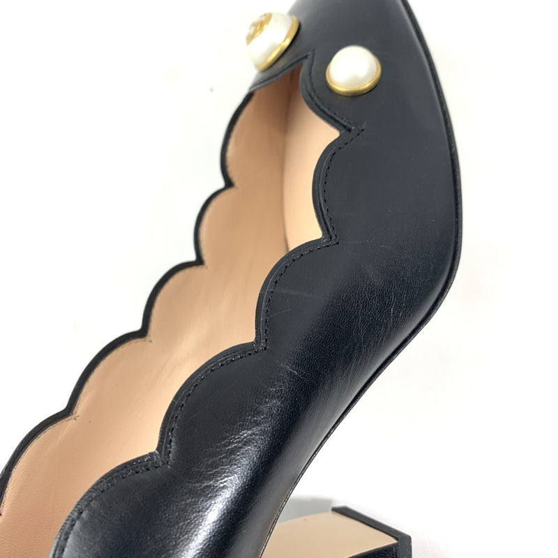 GUCCI(グッチ) インターロッキングG パンプス サイズ36 1/2 約23.5cm ブラック ヒール約7cm 565856 レディース シューズ 【102052912001】