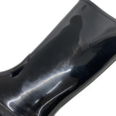 CHANEL(シャネル)　カメリア　ココマーク　レインブーツ　サイズ37　約24cm　ラバー　ブラック 【102057536001】