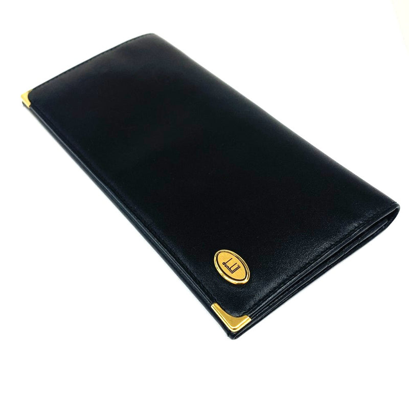 dunhill(ダンヒル) オックスフォード 二つ折り長財布 1390 レザー ブラック メンズ 【102057659001】