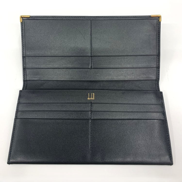 dunhill(ダンヒル) オックスフォード 二つ折り長財布 1390 レザー ブラック メンズ 【102057659001】