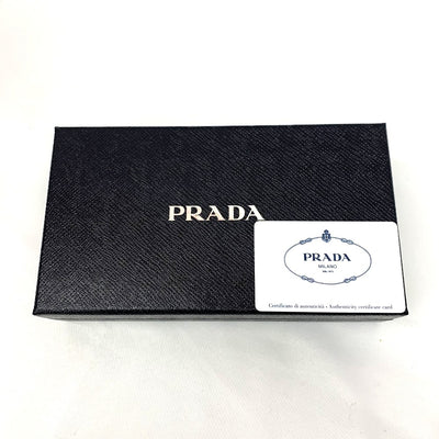 PRADA(プラダ) サフィアーノ 二つ折り長財布 2MV836 サフィアーノレザー ネロ メンズ ウォレット 【102057839001】