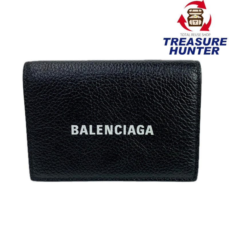 BALENCIAGA CASH ミニウォレット 5943121IZI34791 ブラック 三つ折り財布 バレンシアガ 【102057936007】