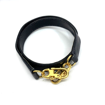 GUCCI(グッチ)　オールドグッチ　2wayボストンバッグ　ネイビー系　 PVC×レザー　ファスナー開閉式　メンズ　レディース 【102057984003】