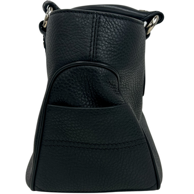 CELINE レザー ハンドバッグ ブラック セリーヌ 【102058713006】