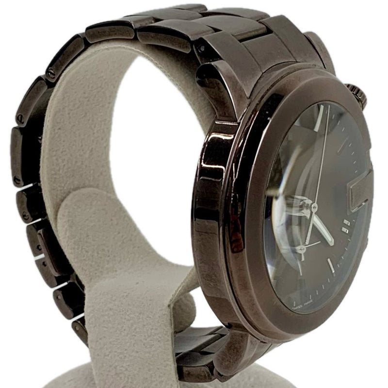 GUCCI クォーツ腕時計 クロノ ブラウン YA101341 電池交換済 グッチ 【102058788006】