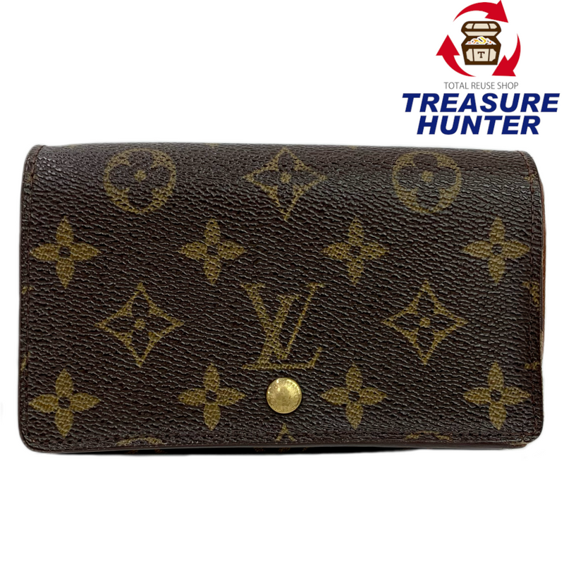 LOUIS VUITTON モノグラム ポルト モネ ビエ トレゾール M61736 二つ折り財布 ルイヴィトン 【102058802007】