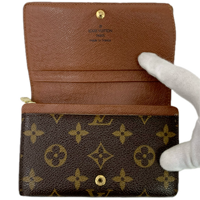 LOUIS VUITTON モノグラム ポルト モネ ビエ トレゾール M61736 二つ折り財布 ルイヴィトン 【102058802007】