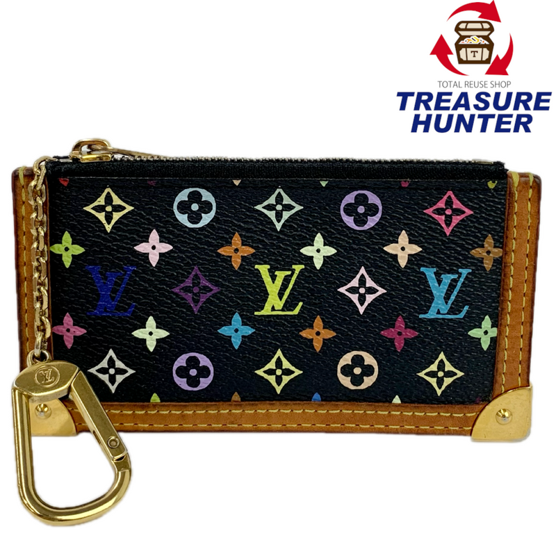 LOUIS VUITTON モノグラム・マルチカラー ポシェット・クレ M92654 ノワール コインケース ルイヴィトン 【102058840007】