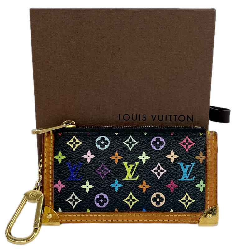 LOUIS VUITTON モノグラム・マルチカラー ポシェット・クレ M92654 ノワール コインケース ルイヴィトン 【102058840007】