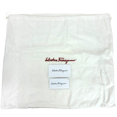 Salvatore Ferragamo レザー キルティングハンドバッグ ブラック サルヴァトーレフェラガモ 【102058850006】