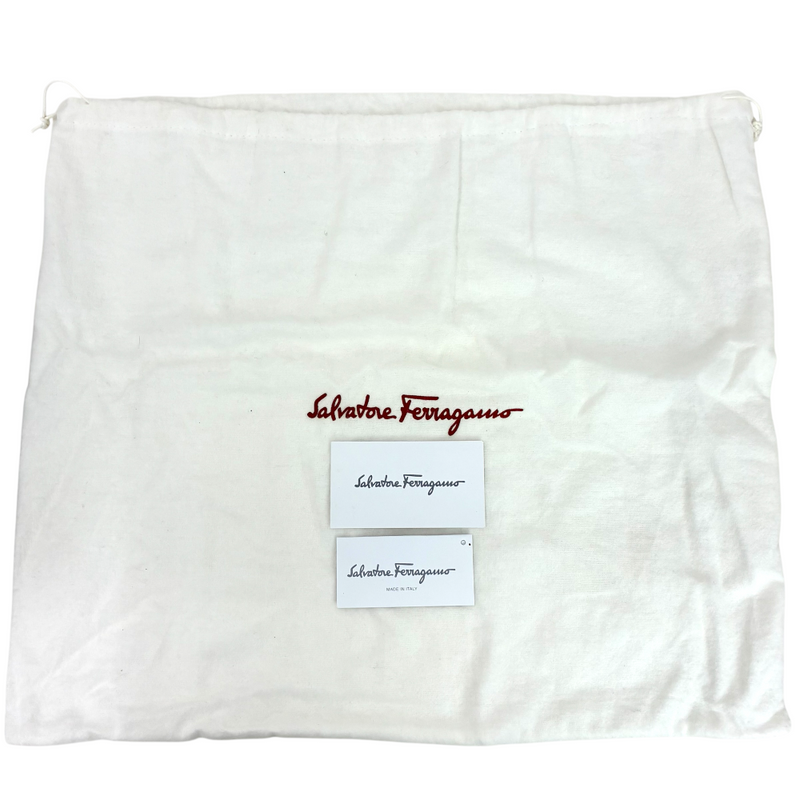 Salvatore Ferragamo レザー キルティングハンドバッグ ブラック サルヴァトーレフェラガモ 【102058850006】