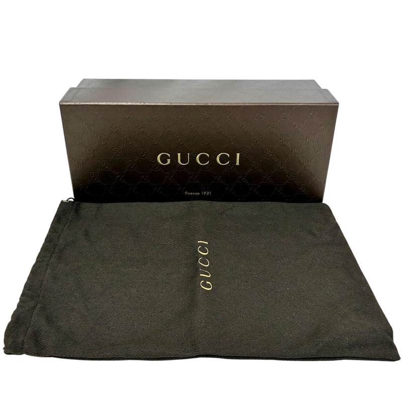 GUCCI ホースビット レザー フラットシューズ 466700 サイズ37(約24cm相当) ピンク グッチ 【102058927007】