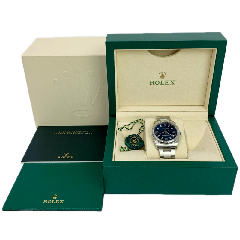 ROLEX オイスターパーペチュアル34 114200 自動巻き腕時計 ランダムシリアル 2024年3月29日OH・研磨済み ロレックス 【102059050007】