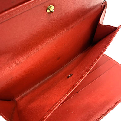 LOUIS VUITTON(ルイ・ヴィトン) ヴェルニ ポルトトレゾール インターナショナル M91165 ルージュ エナメルレザー レディース 【102059087001】