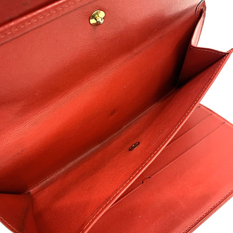 LOUIS VUITTON(ルイ・ヴィトン) ヴェルニ ポルトトレゾール インターナショナル M91165 ルージュ エナメルレザー レディース 【102059087001】