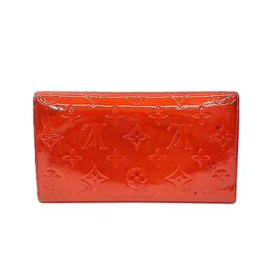 LOUIS VUITTON(ルイ・ヴィトン) ヴェルニ ポルトトレゾール インターナショナル M91165 ルージュ エナメルレザー レディース 【102059087001】