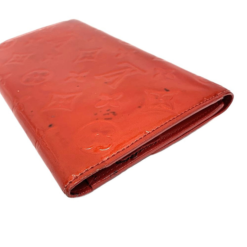 LOUIS VUITTON(ルイ・ヴィトン) ヴェルニ ポルトトレゾール インターナショナル M91165 ルージュ エナメルレザー レディース 【102059087001】