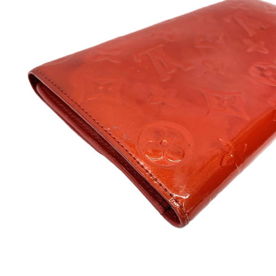 LOUIS VUITTON(ルイ・ヴィトン) ヴェルニ ポルトトレゾール インターナショナル M91165 ルージュ エナメルレザー レディース 【102059087001】