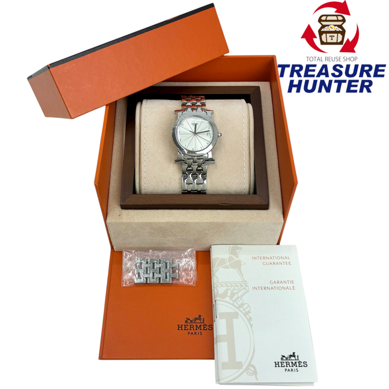 HERMES Hウォッチ ロンド クォーツ 腕時計 HR1.510 エルメス 【102059128007】