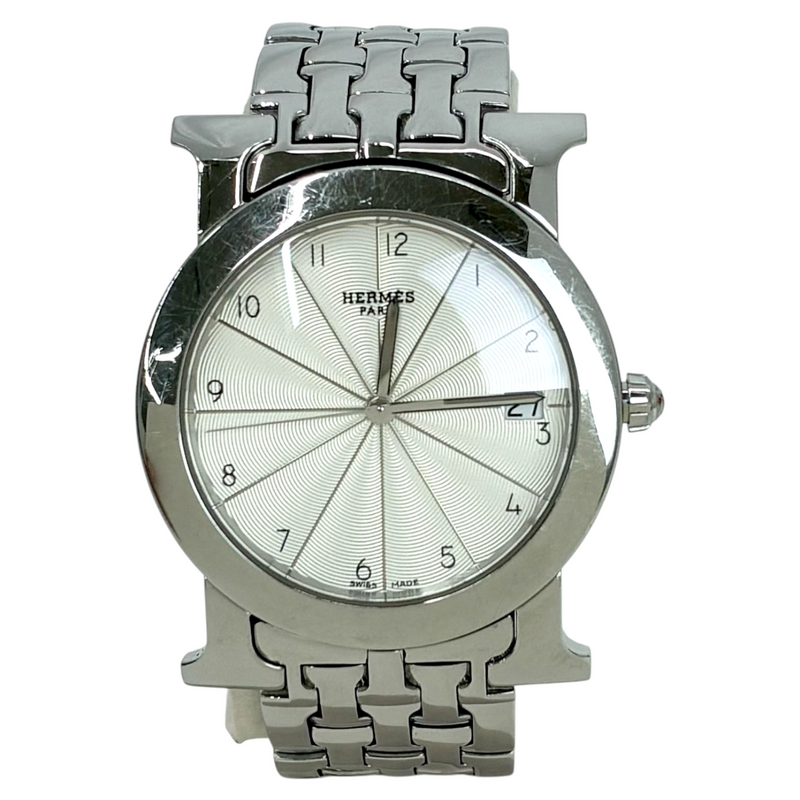 HERMES Hウォッチ ロンド クォーツ 腕時計 HR1.510 エルメス 【102059128007】