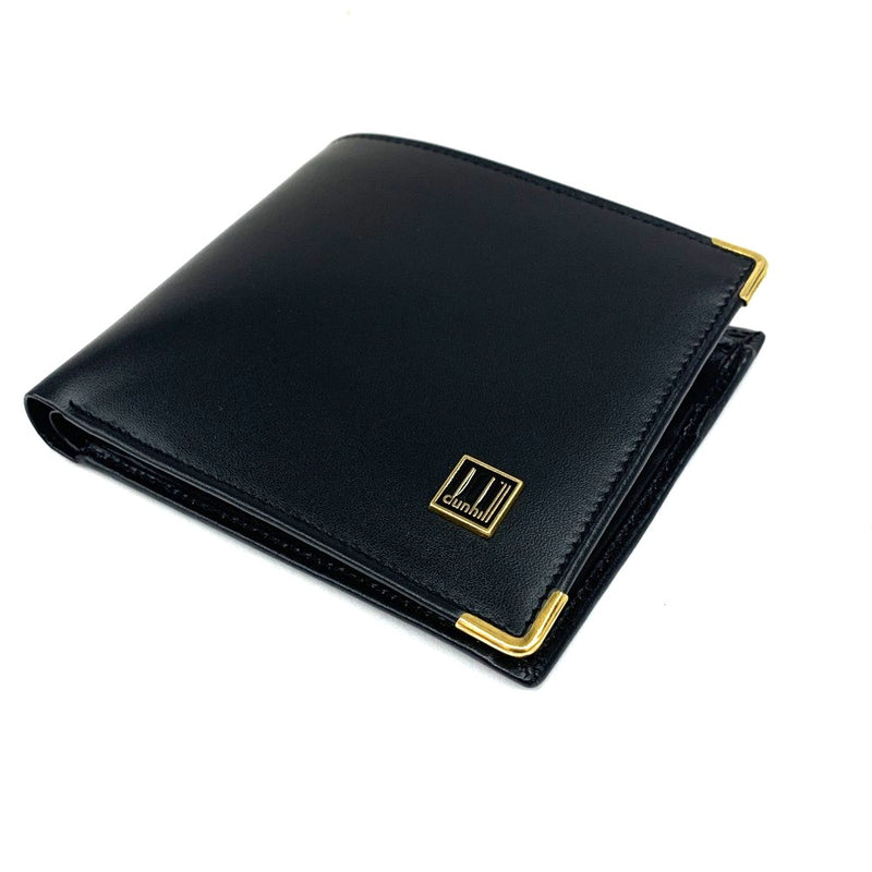 dunhill(ダンヒル) オックスフォード 二つ折り財布 WD 340 0 A レザー ブラック メンズ 未使用品 【102059217001】