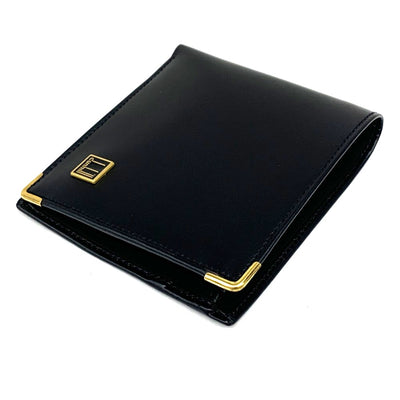 dunhill(ダンヒル) オックスフォード 二つ折り財布 WD 340 0 A レザー ブラック メンズ 未使用品 【102059217001】