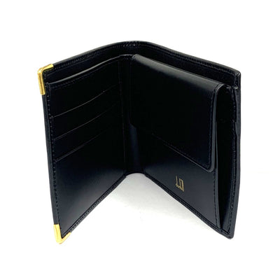 dunhill(ダンヒル) オックスフォード 二つ折り財布 WD 340 0 A レザー ブラック メンズ 未使用品 【102059217001】