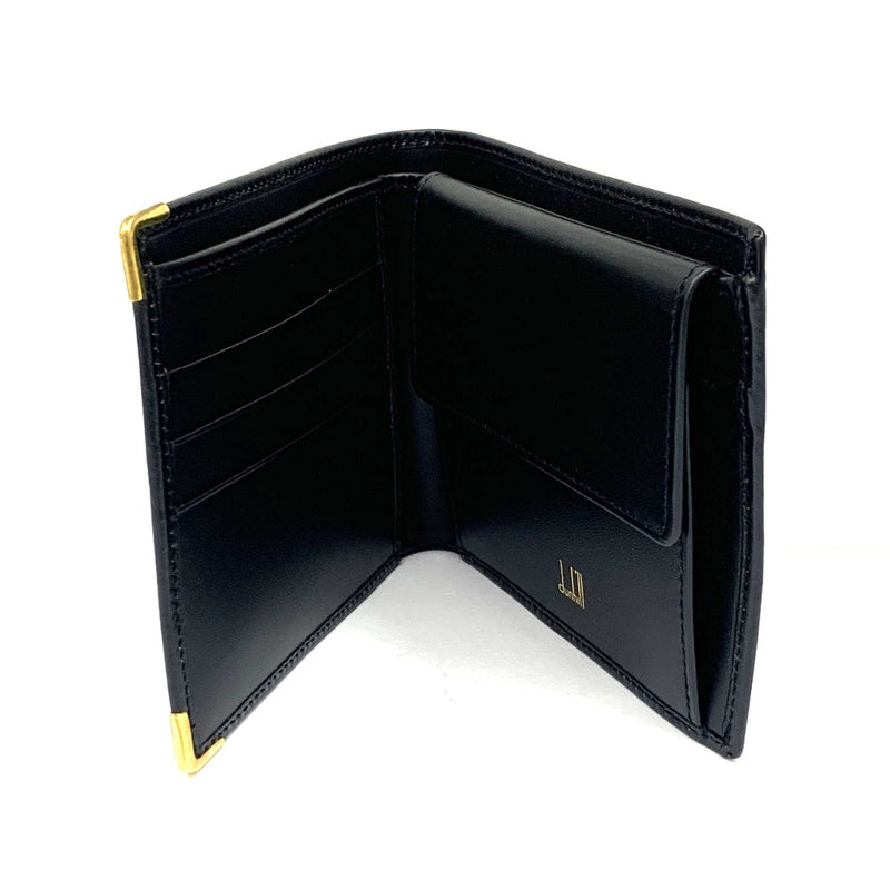 dunhill(ダンヒル) オックスフォード 二つ折り財布 WD 340 0 A レザー ブラック メンズ 未使用品 【102059217001】