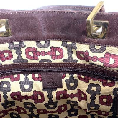 GUCCI(グッチ) グッチシマ ショルダーバッグ 145993 カーフレザー ダークブラウン レディース バッグ 【102059242001】