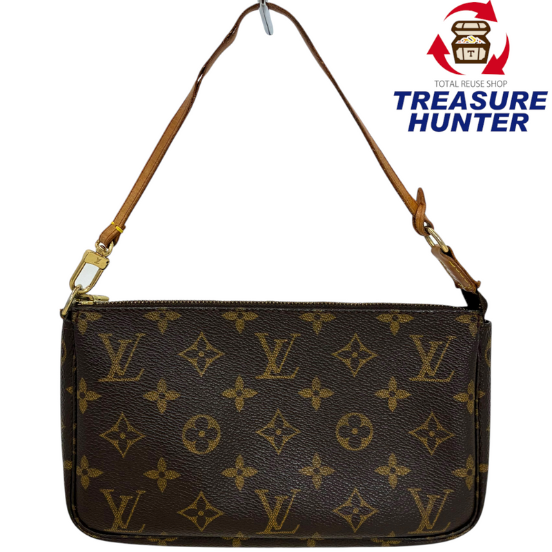 LOUIS VUITTON モノグラム ポシェット アクセソワール M51980 ブラウン ルイヴィトン 【102059278006】