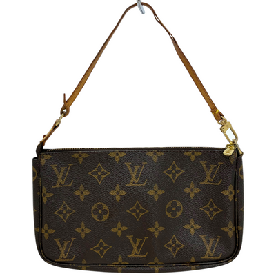 LOUIS VUITTON モノグラム ポシェット アクセソワール M51980 ブラウン ルイヴィトン 【102059278006】