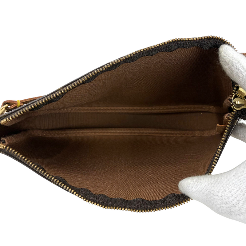 LOUIS VUITTON モノグラム ポシェット アクセソワール M51980 ブラウン ルイヴィトン 【102059278006】